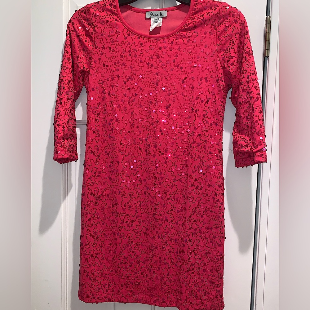 Elisa B. Girls Sequin Dress
